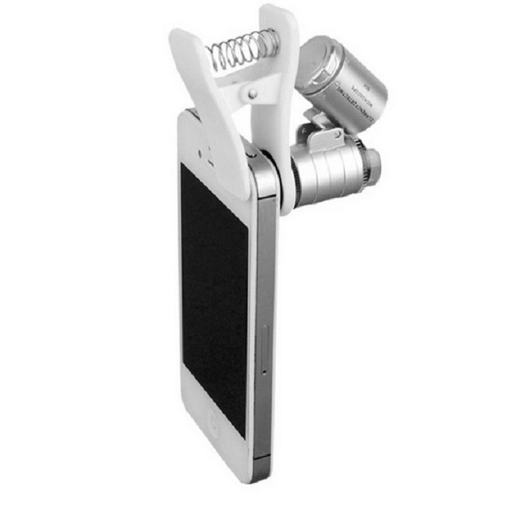 KÍNH LÚP LED MINI KẸP ĐIỆN THOẠI ZOOM 60X - DP118