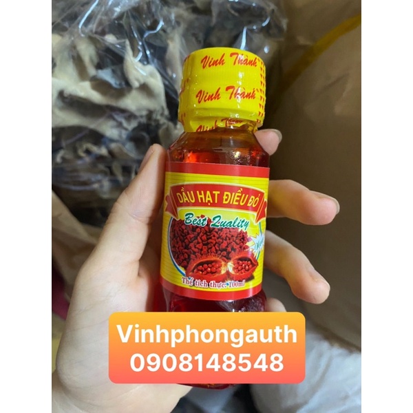 Dầu hạt điều đỏ Vinh Thành 100ml-250ml