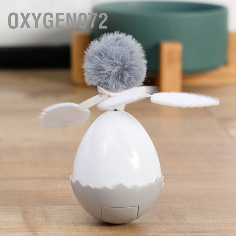 Oxygen072 Đồ chơi gậy tương tác cho thú cưng bóng điện tự động lăn Tumbler mèo con chó nhỏ