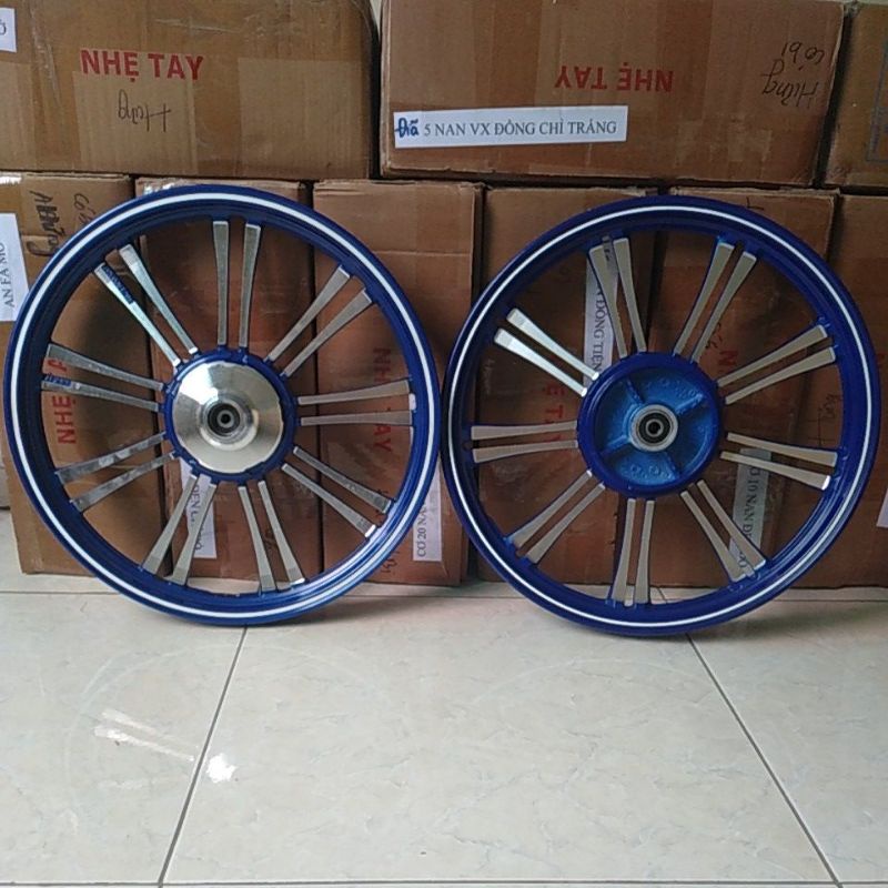 Mâm xe sirius, jupiter 18 đũa kép màu xanh dương