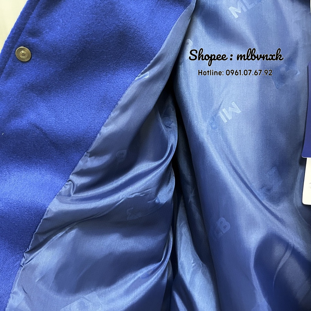 ẢNH THẬT / TQXK - Áo Bomber Kẻ 2 Sọc Xanh Đen MLB Monogram NY Yakees - ÁO THUN NAM NỮ HÀNG XUẤT DƯ FULLTAG