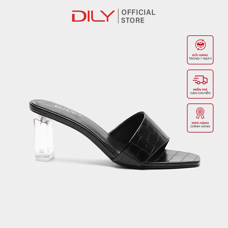 Dép Guốc Cao Gót DILY Gót Trong Cao 5cm_ AA0226
