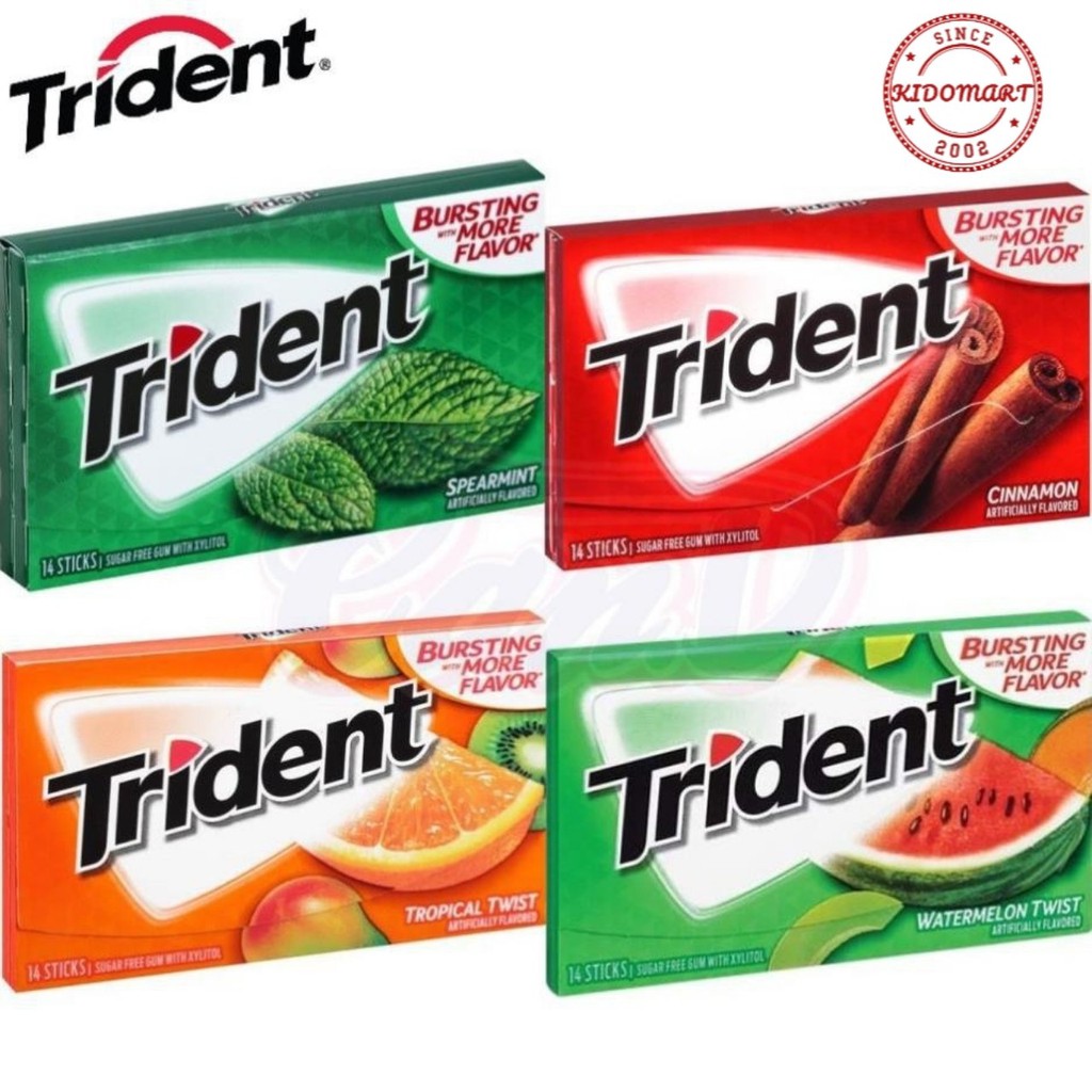 Kẹo Gum Trident (14 viên - Sugarfree)