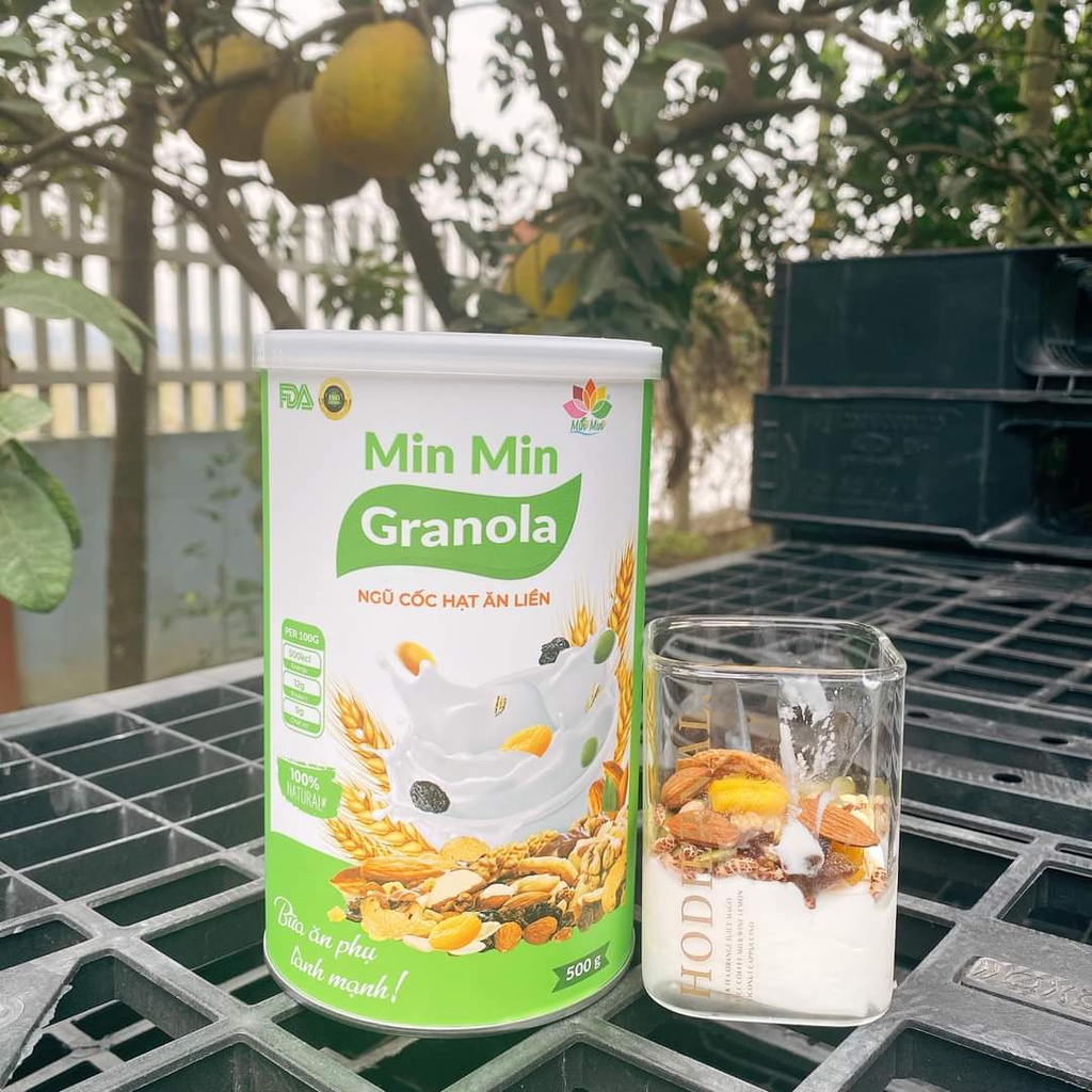 GRANOLA Minmin - NGŨ CỐC NGUYÊN HẠT ĂN LIỀN CHUẨN ORGANIC