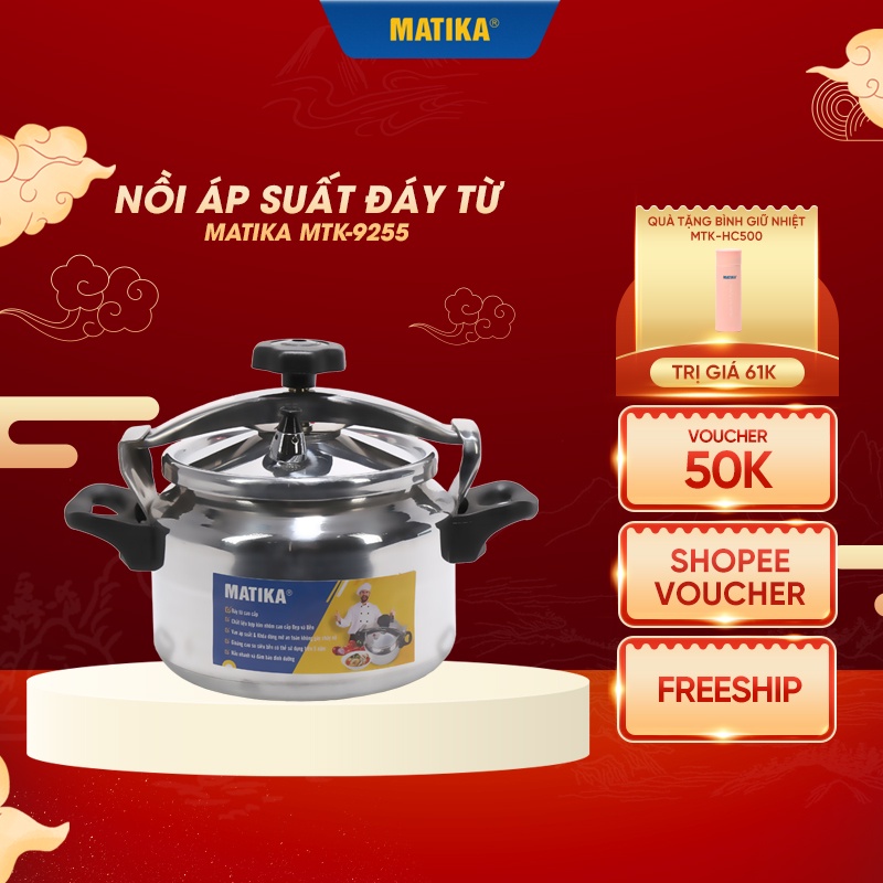 Nồi Áp Suất Đáy Từ MATIKA Dung Tích 5L MTK-5255