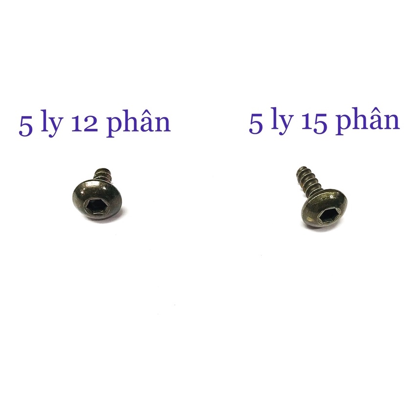 Ốc lục giác gắn dàn áo xe Yamaha 5ly12 phân - 5ly15 phân
