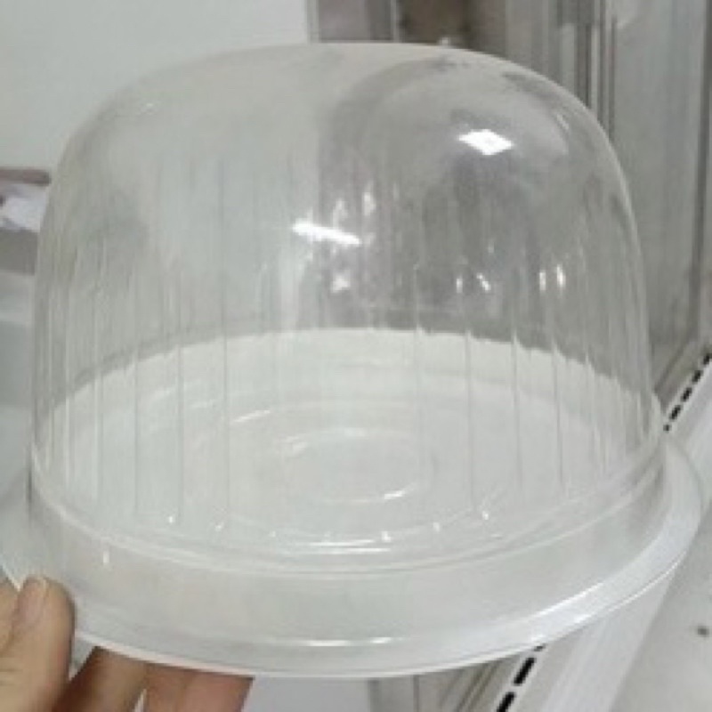 Hộp nhựa tròn nắp chụp đựng bánh H25