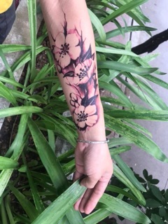 Hình xăm dán ( đào tiên)
