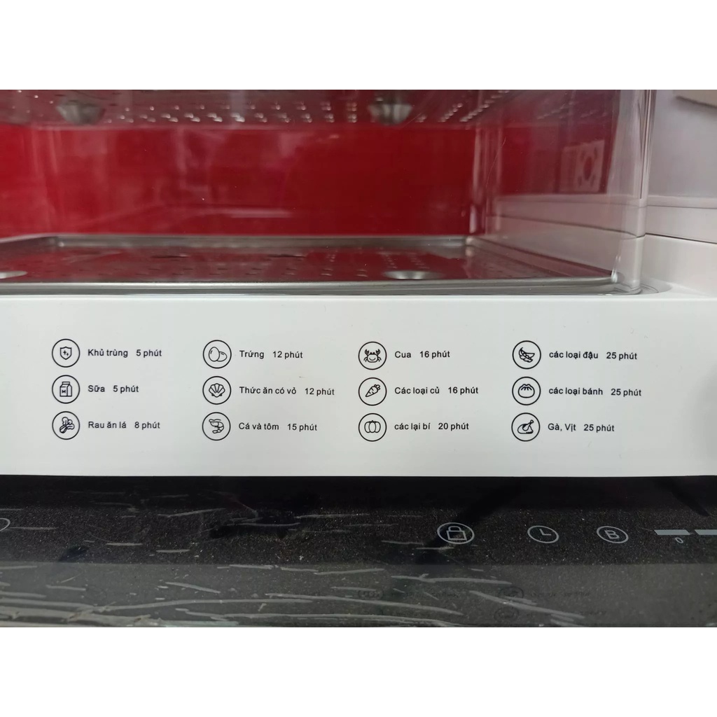 Nồi hấp điện CREEN CR-135CF dung tích 13.5L, công suất 1200W, 2 tầng, hai màu lựa chọn, bảo hành 12 tháng