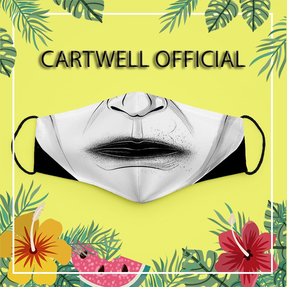 Khẩu trang hoạt hình dễ thương đáng yêu cute vui nhộn cho bé Hình Vẽ DRAWN CARTWELL dễ thở dày 2 lớp dành cho nam nữ dây