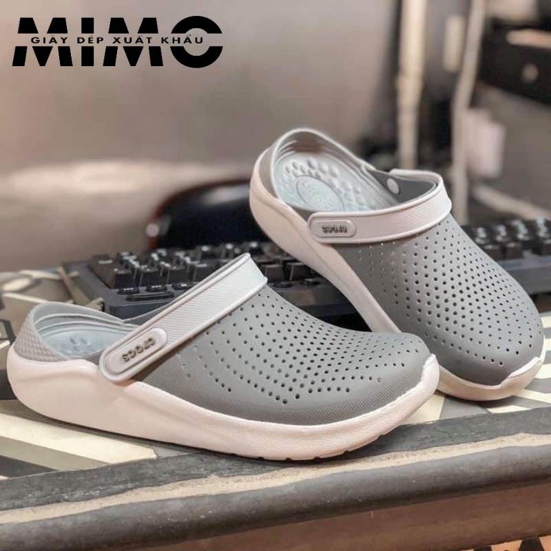 Dép bít mũi - Dép sục Cross Literide ghi ghi cực êm mềm nhẹ, thoáng khí cho nam nữ