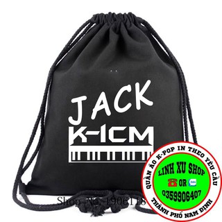 balo dây rút JACK K-ICM hàng may 2 lớp dày đẹp in theo yêu cầu