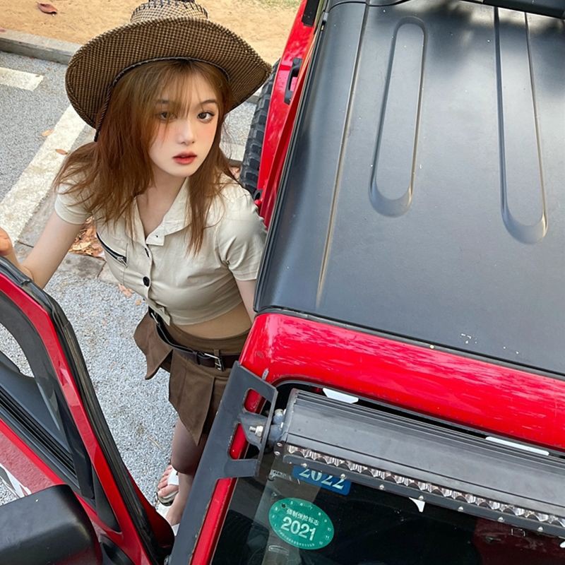 Bộ Áo Cardigan + Chân Váy Lưng Cao Xếp Ly Thời Trang Mùa Hè Mới Cho Nữ 2021 25