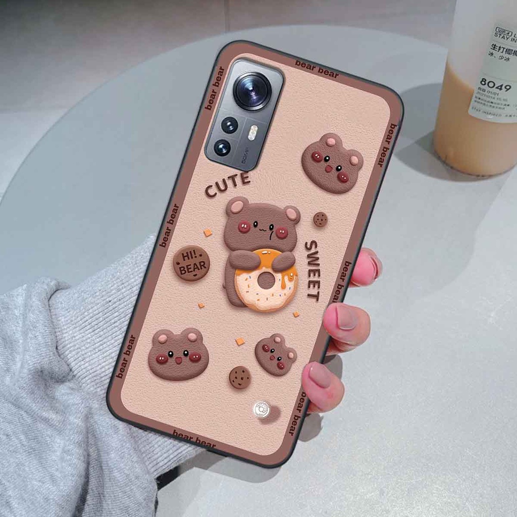 Ốp Xiaomi 12 / 12 Pro bear brick, gấu đáng yêu, dễ thương