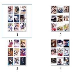 LOMO CARD 36 ảnh GFRIEND Couple WONHA - SOWON + EUNHA