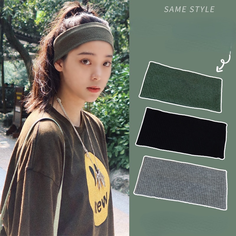 Băng đô thể thao dệt kim thời trang Hàn Quốc cá tính cho nữ