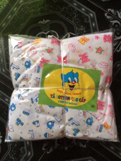 Sét 10 chiếc tã chéo cotton cho bé sơ sinh