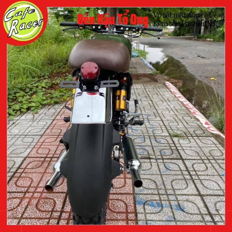 Đèn hậu xe máy CAFE RACER cụm đèn đuôi tô ong kèm sẵn pad gắn biển giá rẻ dùng độ xe Win honda67