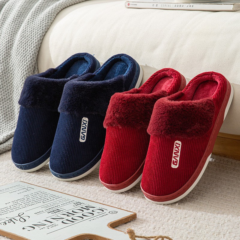 Dép Bông Đi Trong Nhà Siêu Ấm Chống Trơn Trượt Dành Cho Nam - Nữ