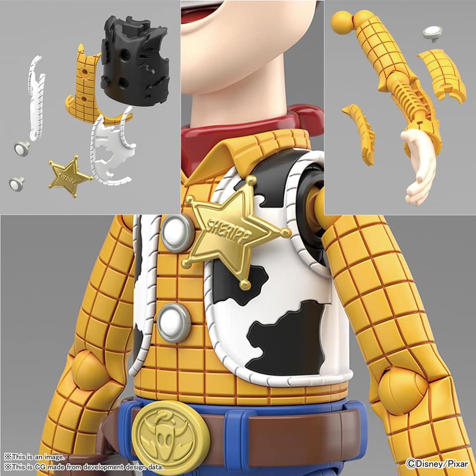 Mô Hình Lắp Ráp Cinema-Rise Toy Story 4 Woody (tặng kèm base)