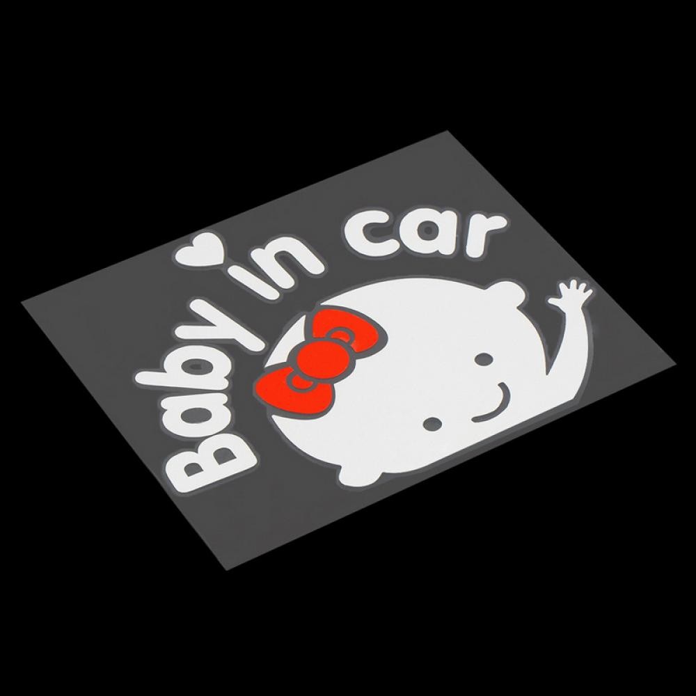 Decal dán &quot; Baby in Car &quot; làm từ nhựa vinyl cho xe hơi