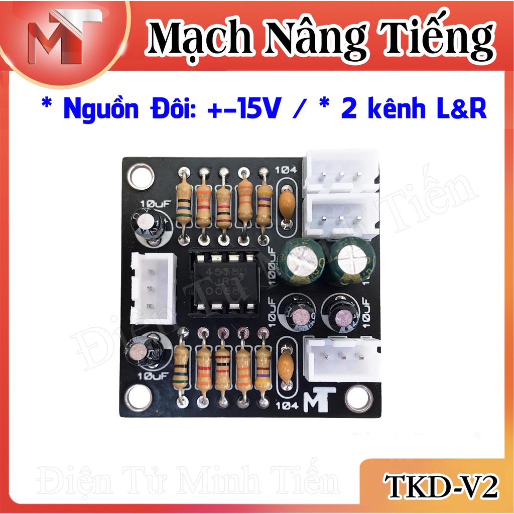 ✅ Mạch Nâng Tín Hiệu Âm Thanh +-12-15V đối xứng