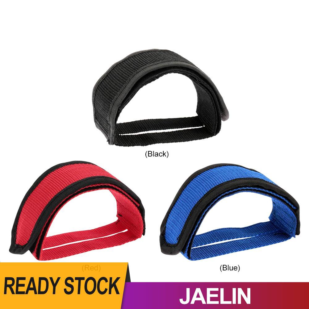 JAE 1pc Nylon Bicycle Pedal Adhesive Strap Fixed Gear Bike Toe Clip Strap Belt