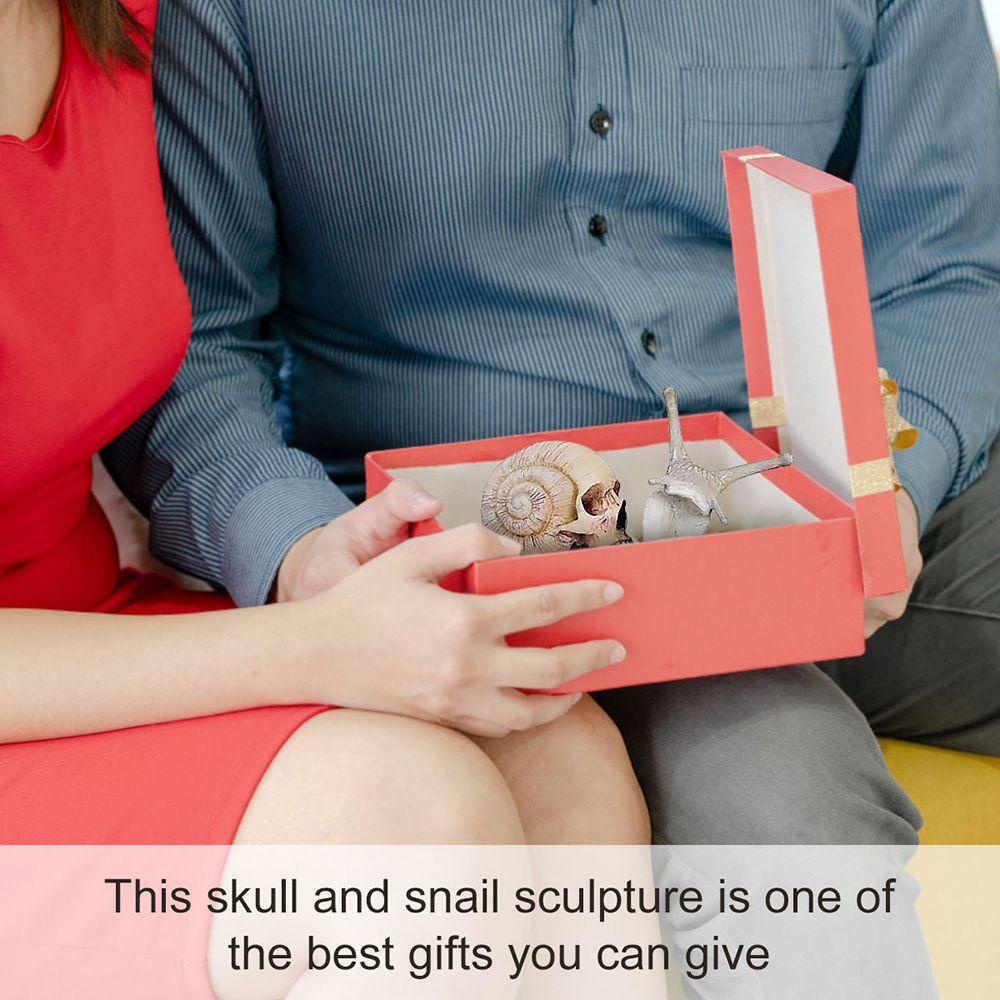 Mô Hình Đầu Lâu Ốc Sên Trang Trí Sân Vườn