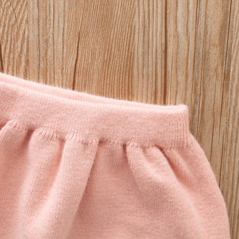 Bộ Áo Sweater Dệt Kim Tay Dài Đính Nơ Phối Chân Váy Thời Trang Thu Đông Dễ Thương Cho Bé Gái