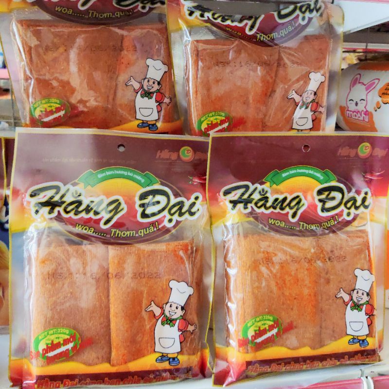 Bò miếng Hằng Đại cay cay gói 40 miếng đồ ăn vặt Việt Nam