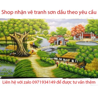 Tranh sơn dầu khổ 35x35