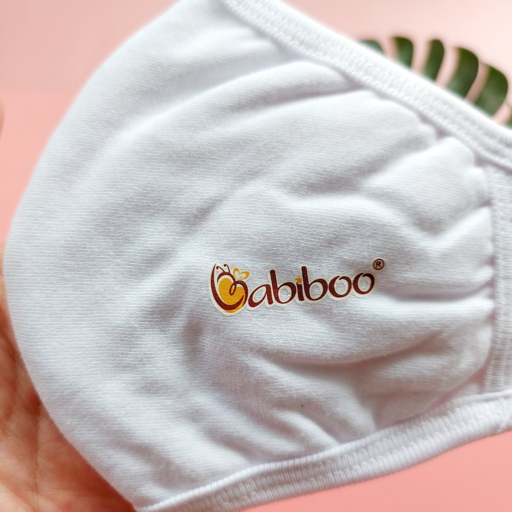 Khẩu trang vải Babiboo 100% cotton kháng khuẩn cho người lớn BKT07