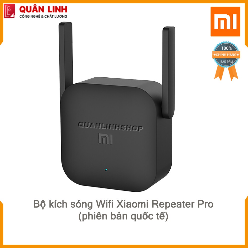 Kích sóng wifi Xiaomi Repeater Pro, phiên bản quốc tế 300Mbps, bảo hành 12 tháng