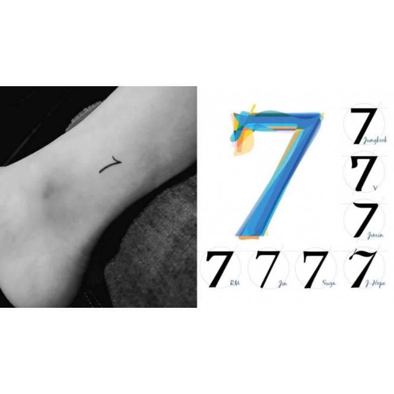 Tuyển tập tattoo 7 bts xu hướng năm 2024