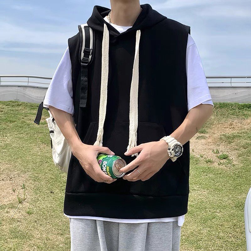 Áo Hoodie basic form rộng sát nách có mũ trùm đầu.Áo HOODIE nam nữ phong cách hàn quốc trẻ trung, năng động.
