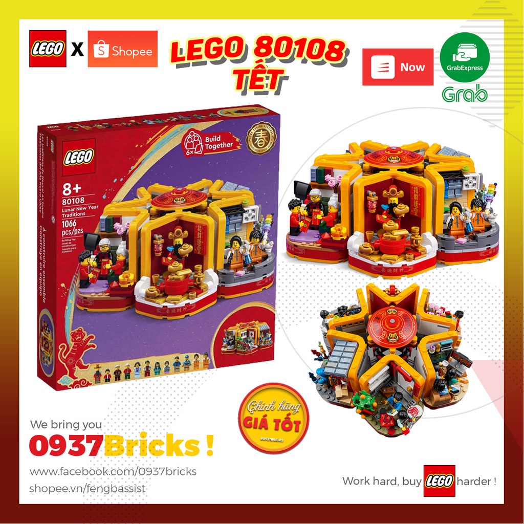 LEGO 80108 - Tết Nguyên Đán Năm con hổ 202 LEGO Lunar New Year Traditions