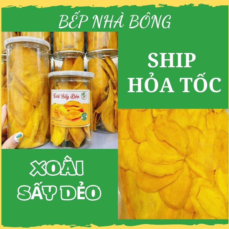 Xoài Sấy Dẻo/ Sấy Lạnh Tự Nhiên Nguyên Chất Thơm Ngon
