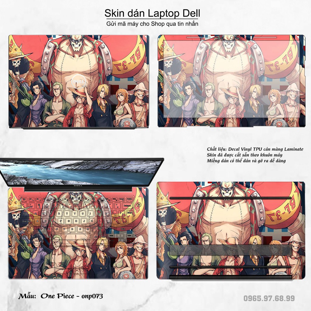 Skin dán Laptop Dell in hình One Piece nhiều mẫu 5 (inbox mã máy cho Shop)