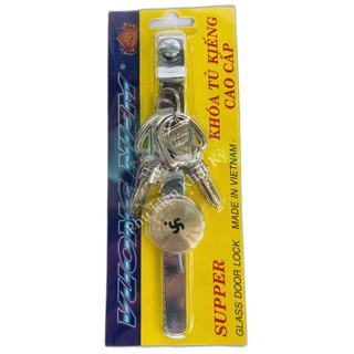 Ổ Khóa Tủ Kiếng Cao Cấp Vương Niệm (Chính Hãng)
