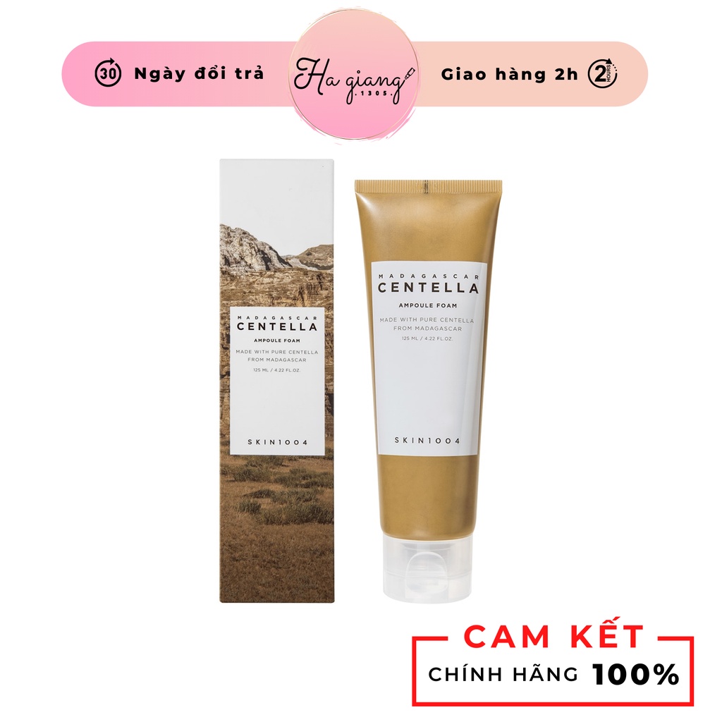 Sữa rửa mặt chiết xuất rau má Skin1004 Madagascar Centella Ampoule Foam 125ml ngừa mụn, không gây khô da