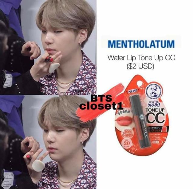 Son dưỡng mentholatum BTS SUGA, Jimin và V sử dụng