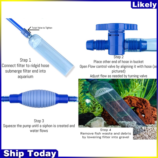 Dụng cụ hút chân không vệ sinh bể cá