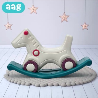 Ngựa bập bênh xe chòi chân 2in1 cao cấp AAG