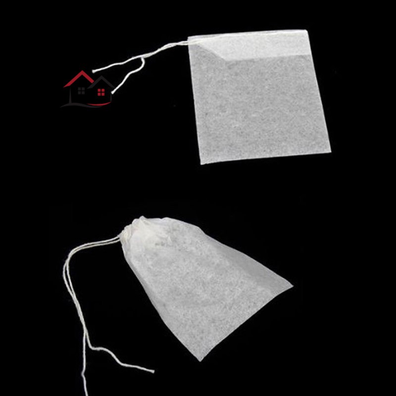 Bộ 100 túi lọc trà dây rút dùng 1 lần 5.5 x 7cm