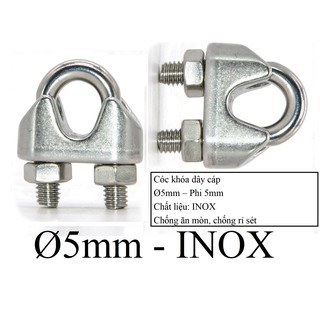 Cóc khóa cáp Ø [ 5mm ] INOX