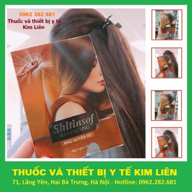 NHUỘM TÓC NÂU  SHITINSOF HÁN PHƯƠNG