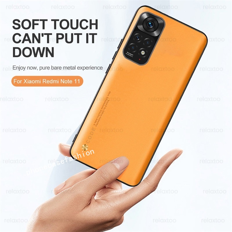 Ốp Điện Thoại Da Silicon Mềm Màu Trơn Sang Trọng Cho Xiaomi Redmi Note 11 11s Note11 Pro Plus + 4G 5G