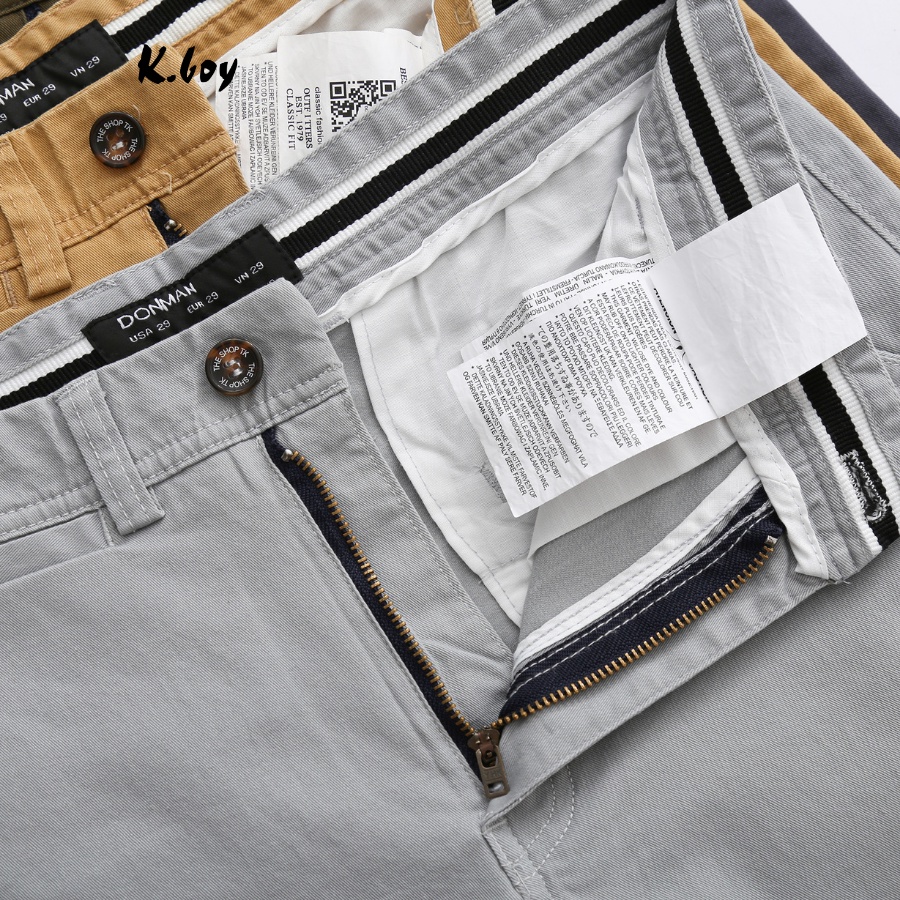 Quần short kaki nam cao cấp KBOY hcm, Quần short kaki bản nâng cấp VẢI DÀY DẶN,chất kaki thun co giãn slim fit - Q12