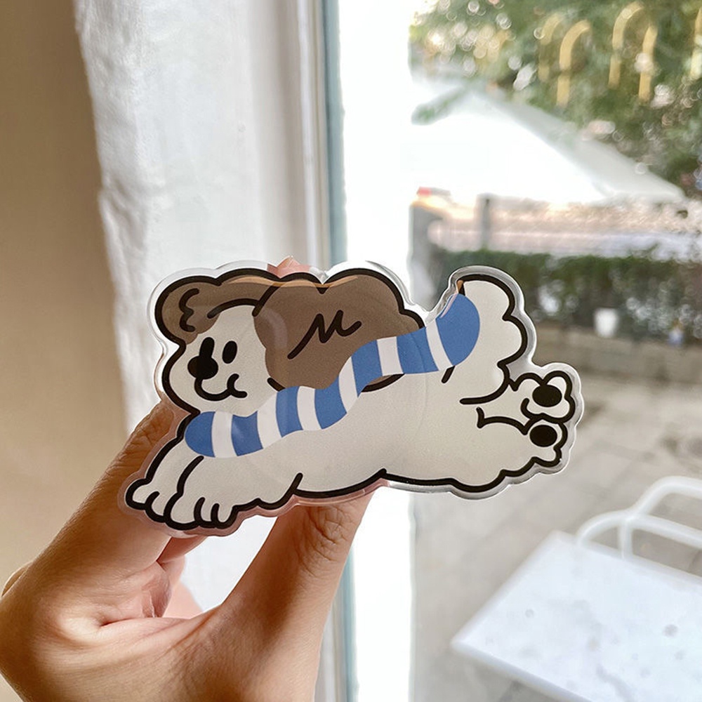 Giá Đỡ Điện Thoại Bằng Acrylic Hình Động Vật / Bướm / Trái Tim Có Thể Xoay Vòng