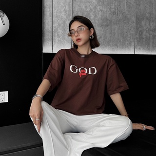 Áo thun BADNOTGOOD NO GOD (Đen/Nâu)